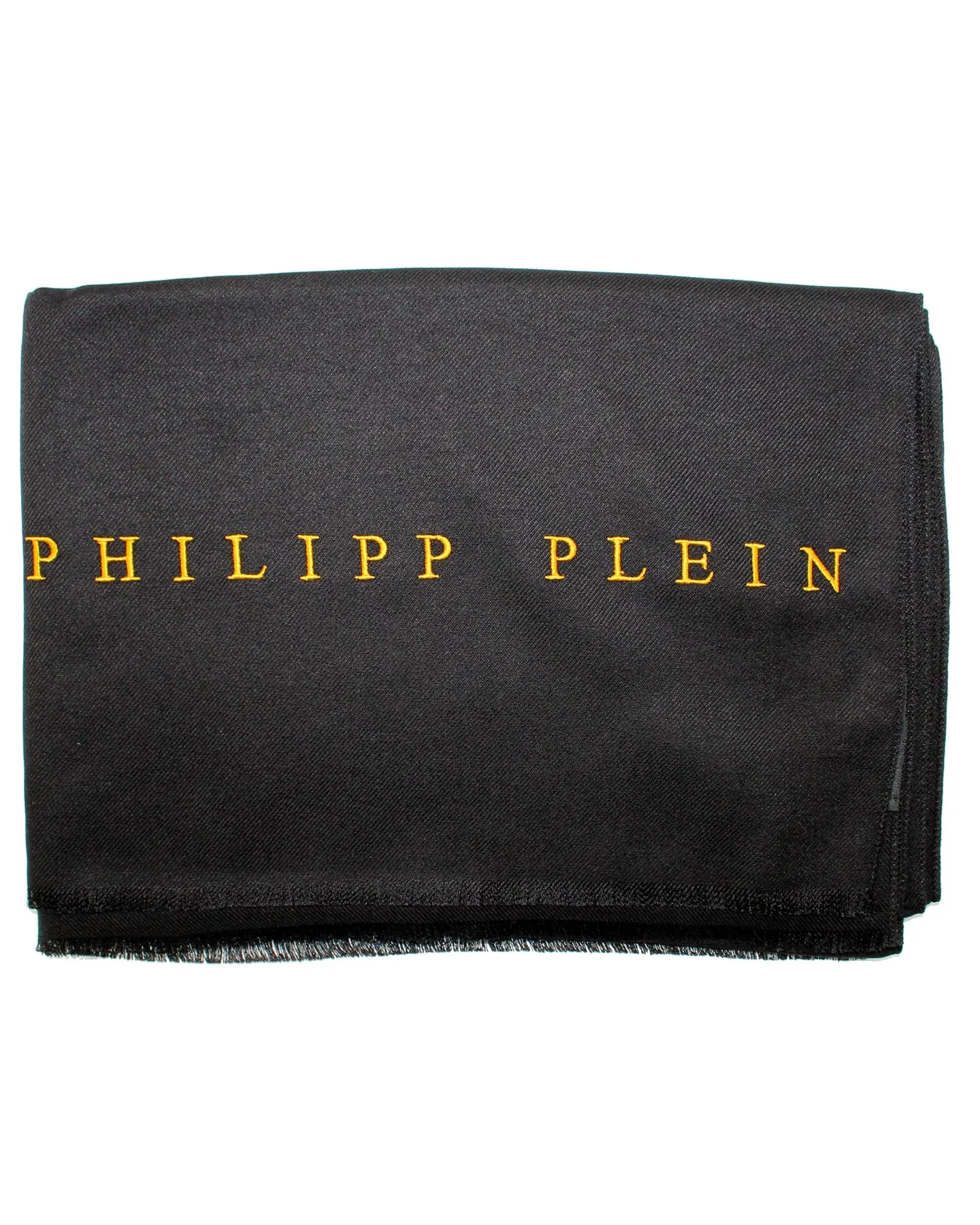 Philipp Plein Scarf Black Logo - Luxury Shawl FINAL SALE