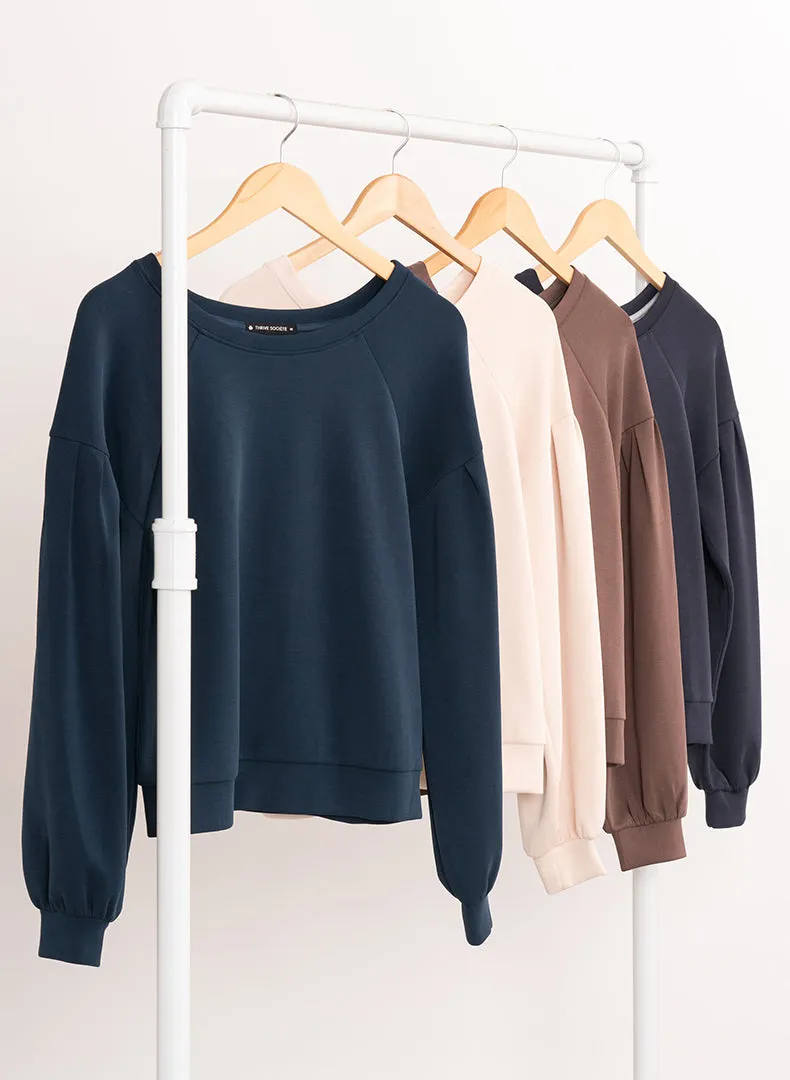 Pleated Pullover