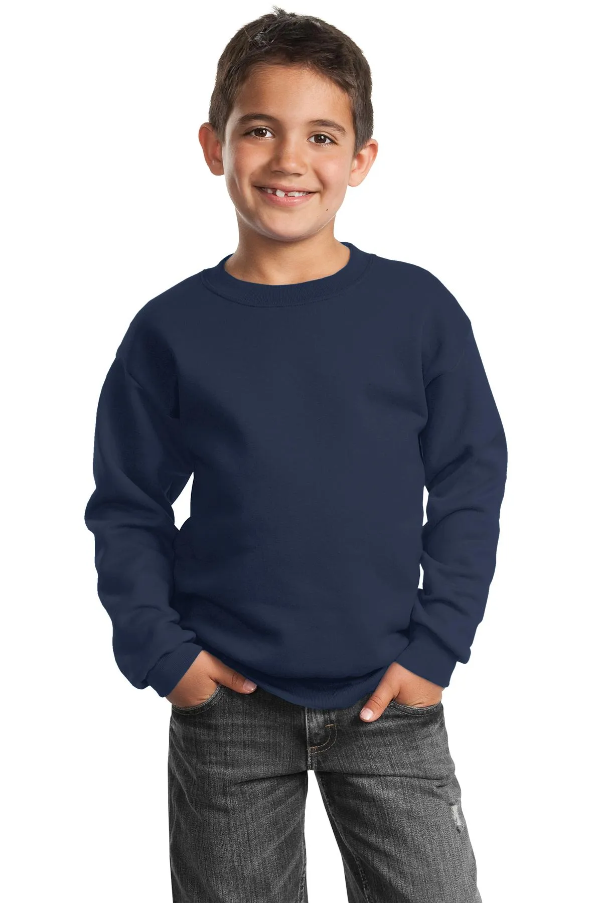 Port & Company - Youth Core Fleece Crewneck Sweatshirt. PC90Y