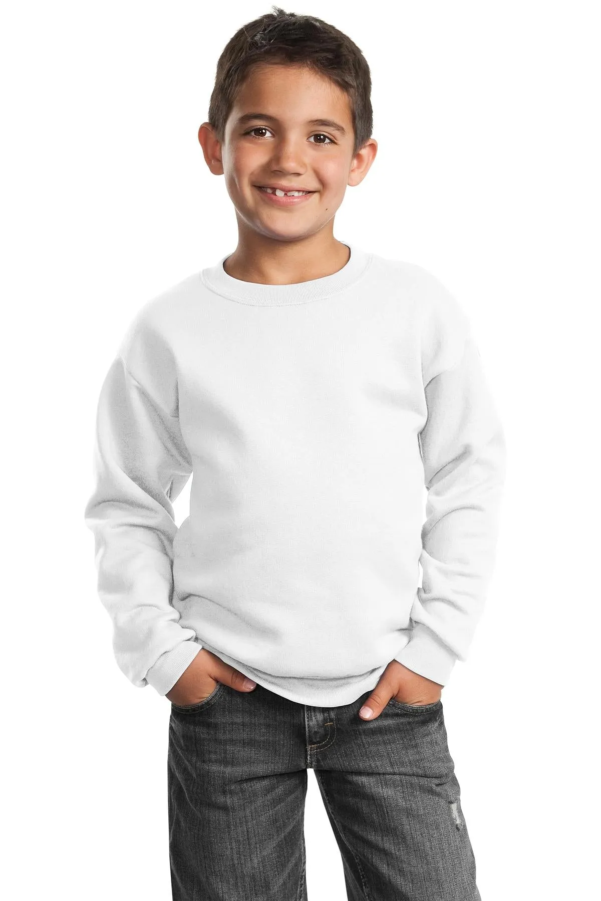 Port & Company - Youth Core Fleece Crewneck Sweatshirt. PC90Y