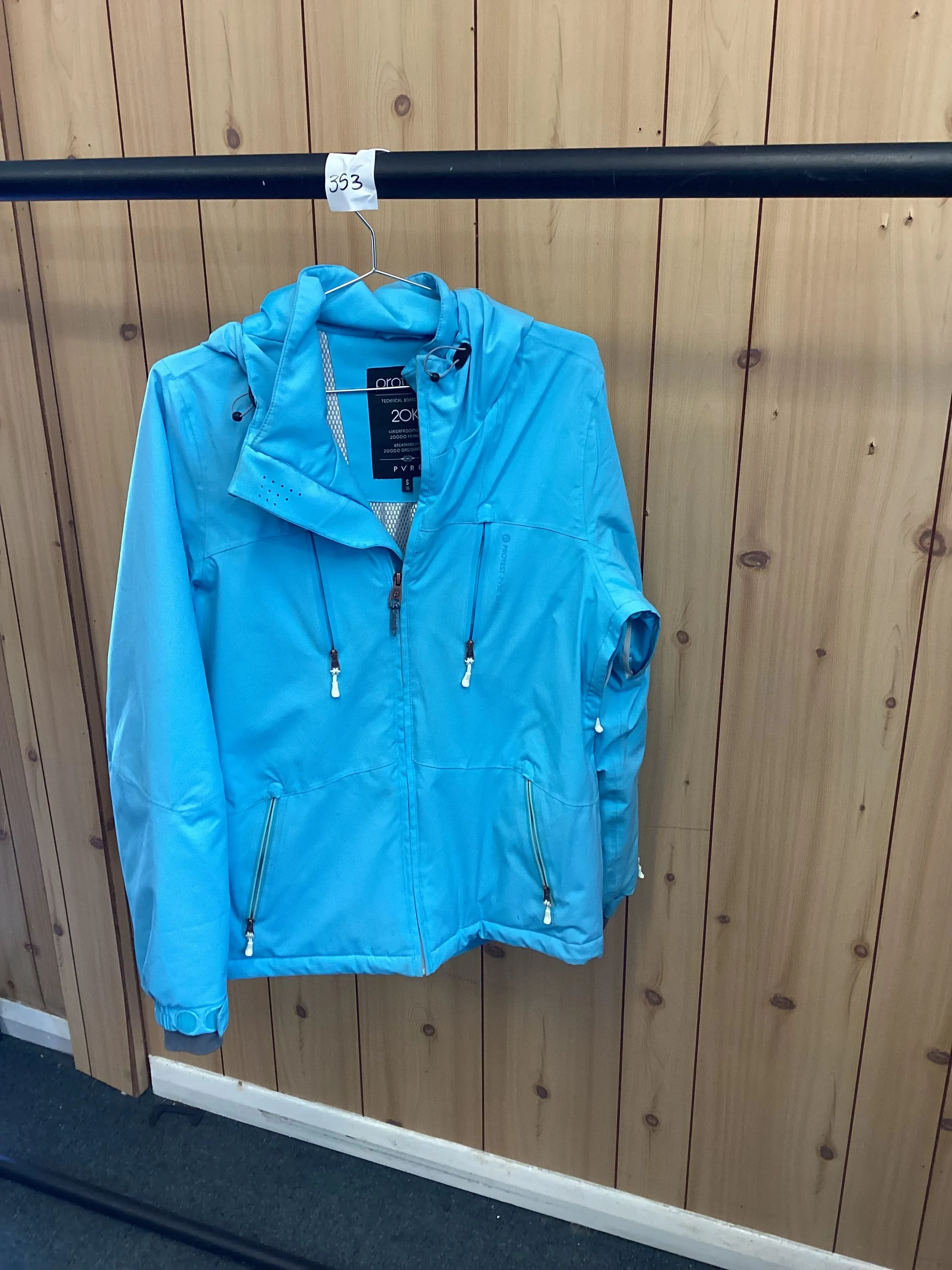 Pre-Loved Protest Kenzia Womens Snow Jacket (353) Satin Blue  S (10): Grade B