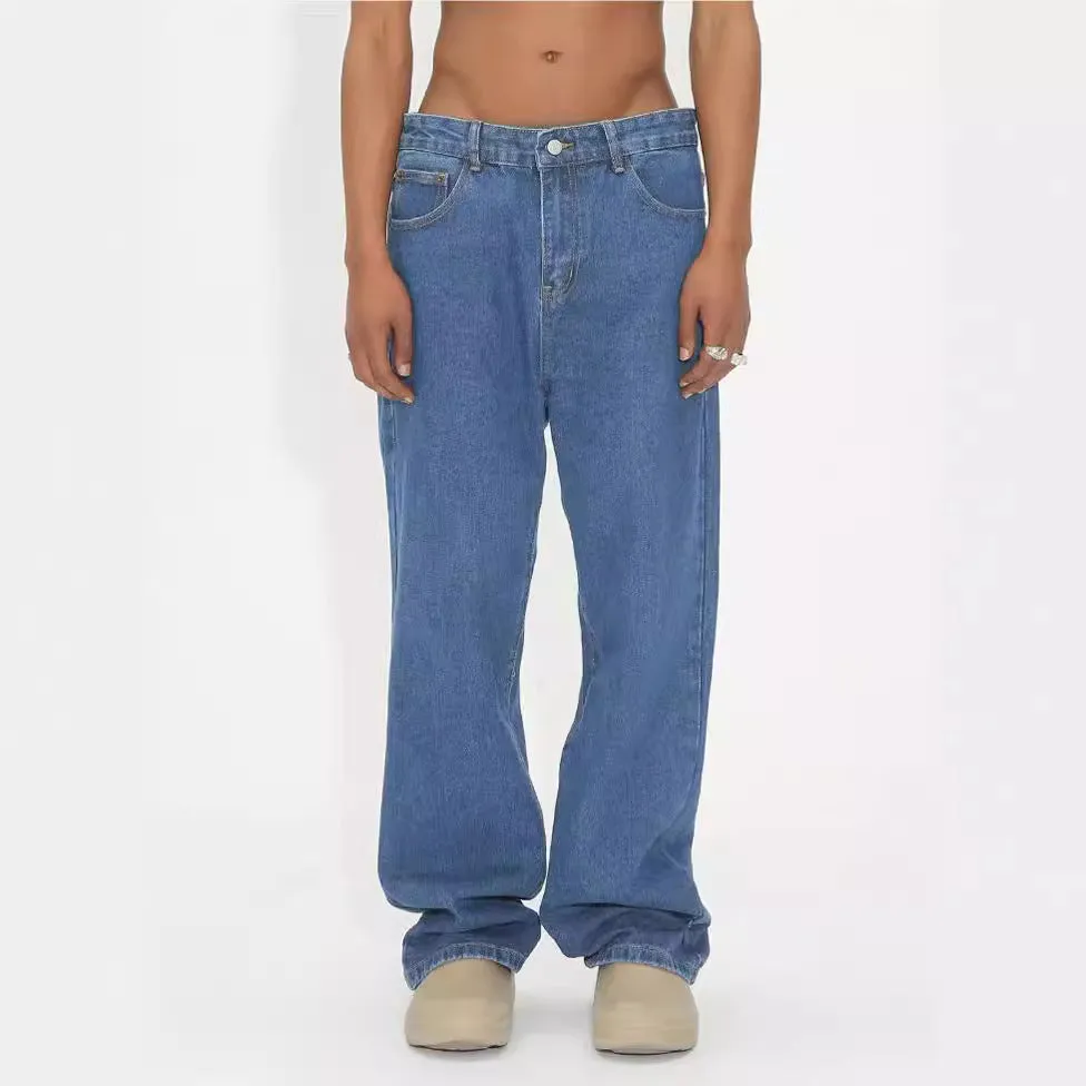 Retro Men's Loose And Comfortable Denim Trousers