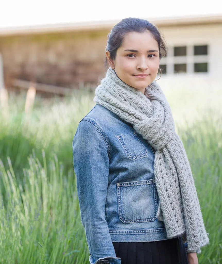 Ribbed Lace Scarf Pattern