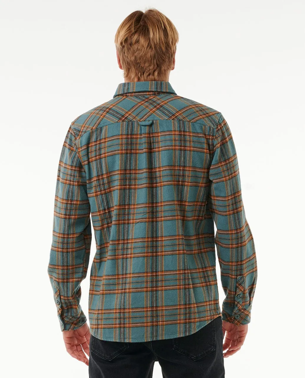 Rip Curl Griffin Flannel L/S Shirt-Bluestone