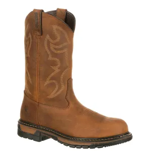 Rocky Men's Original Ride Branson Steel Toe WP Western Boots - Aztec Crazy Horse FQ0002809