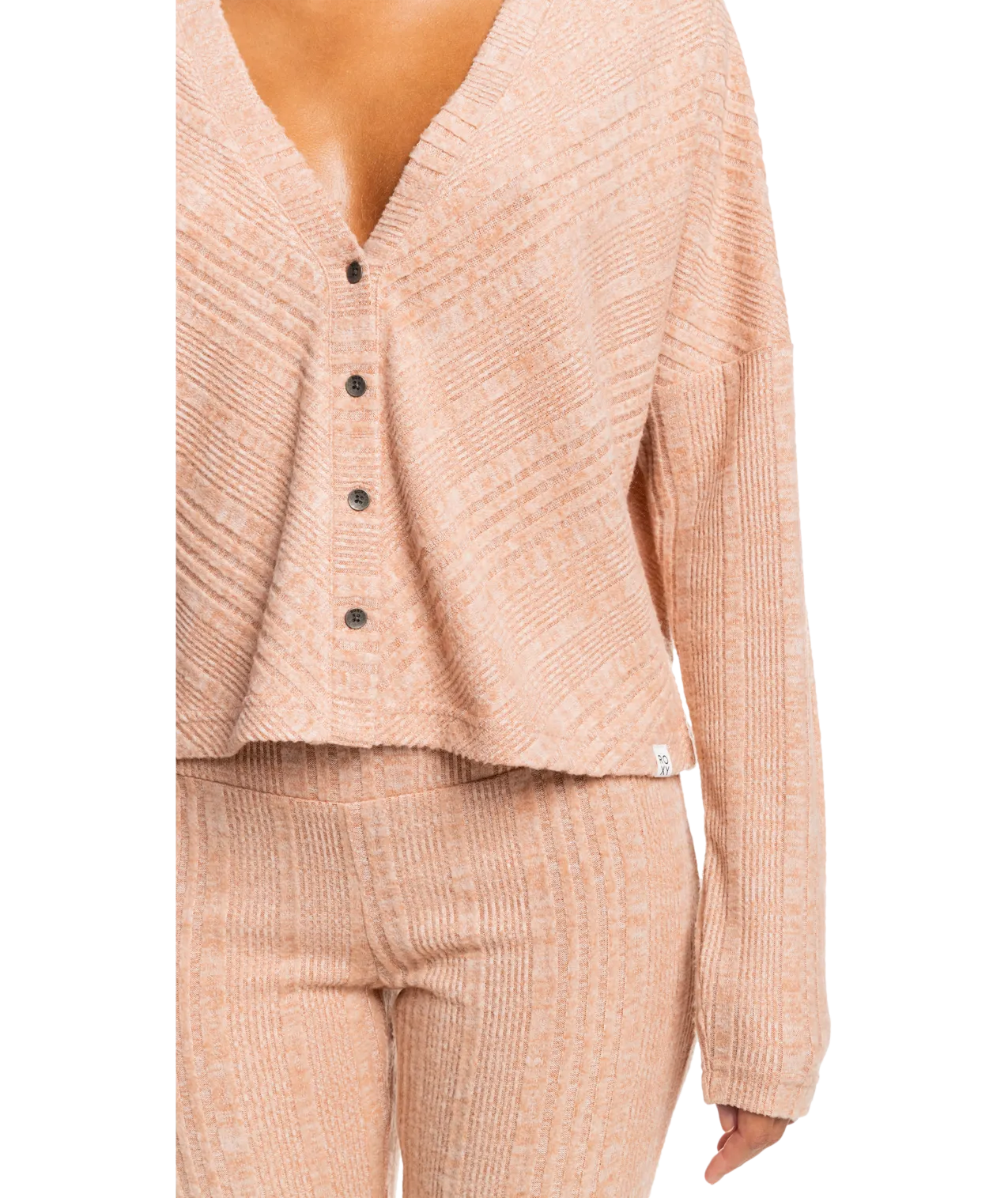 Roxy Lazy Day Cardi L/S Shirt-Toasted Nut