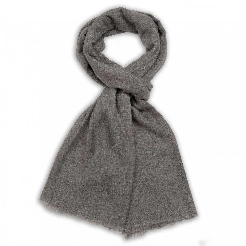 Solid Plain Cashmere Scarves- Brown