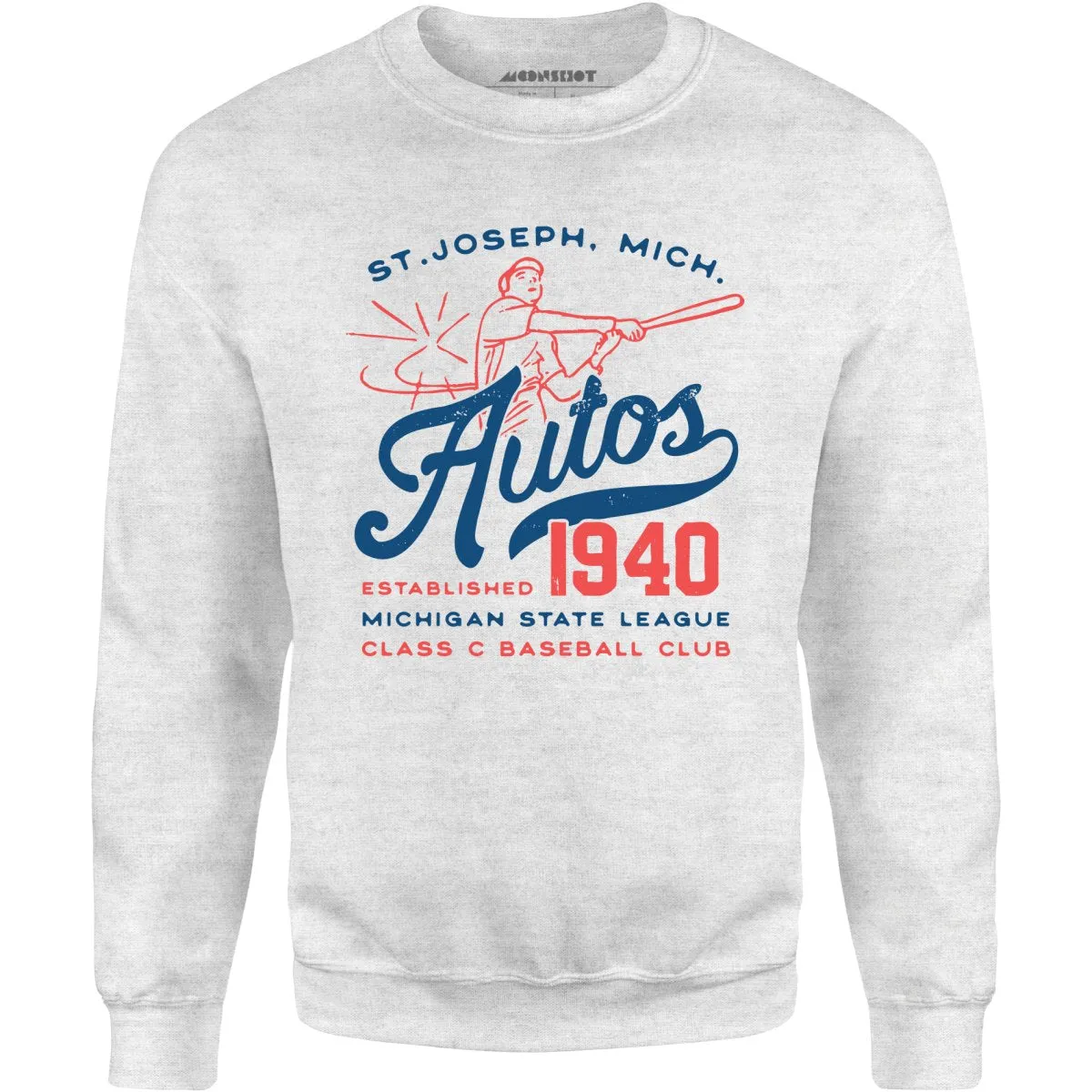 St. Joseph Autos - Michigan - Vintage Defunct Baseball Teams - Unisex Sweatshirt