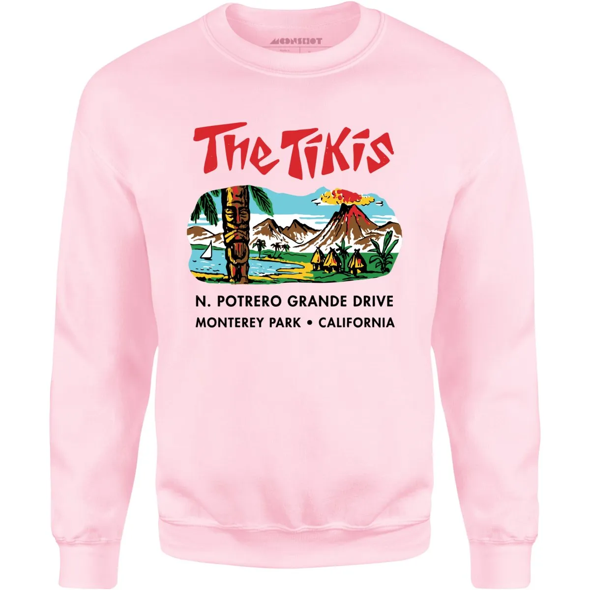 The Tikis - Monterey Park CA - Vintage Tiki Bar - Unisex Sweatshirt