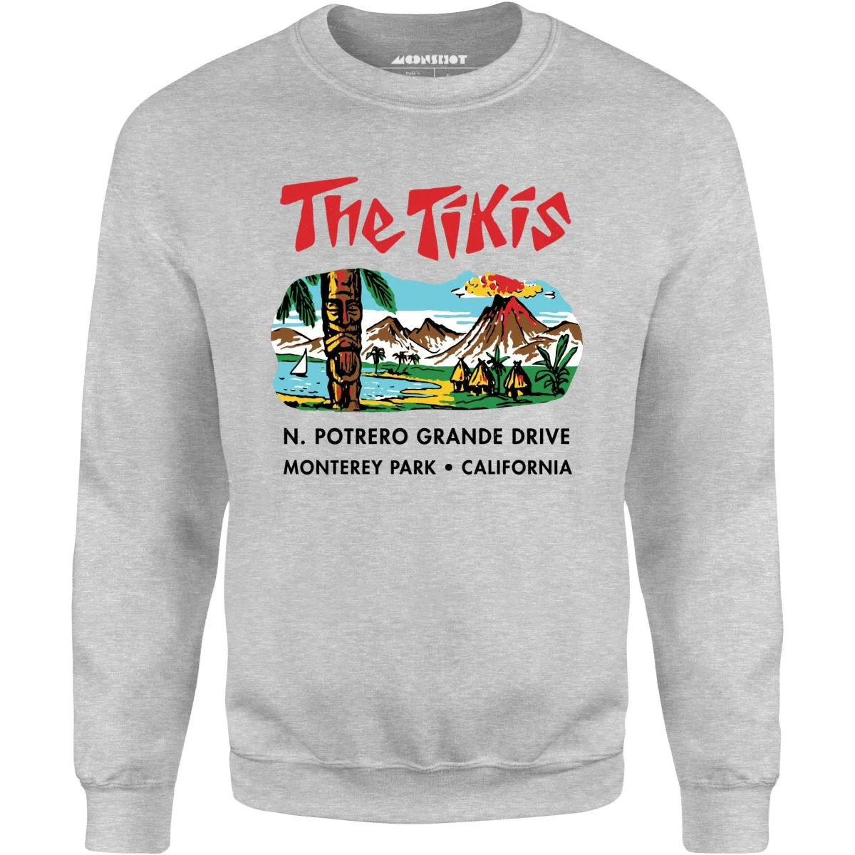 The Tikis - Monterey Park CA - Vintage Tiki Bar - Unisex Sweatshirt