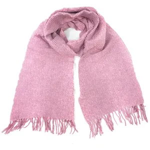 Ticha - Crinkle Pastel Scarf (65x180cm) - Dusky Pink