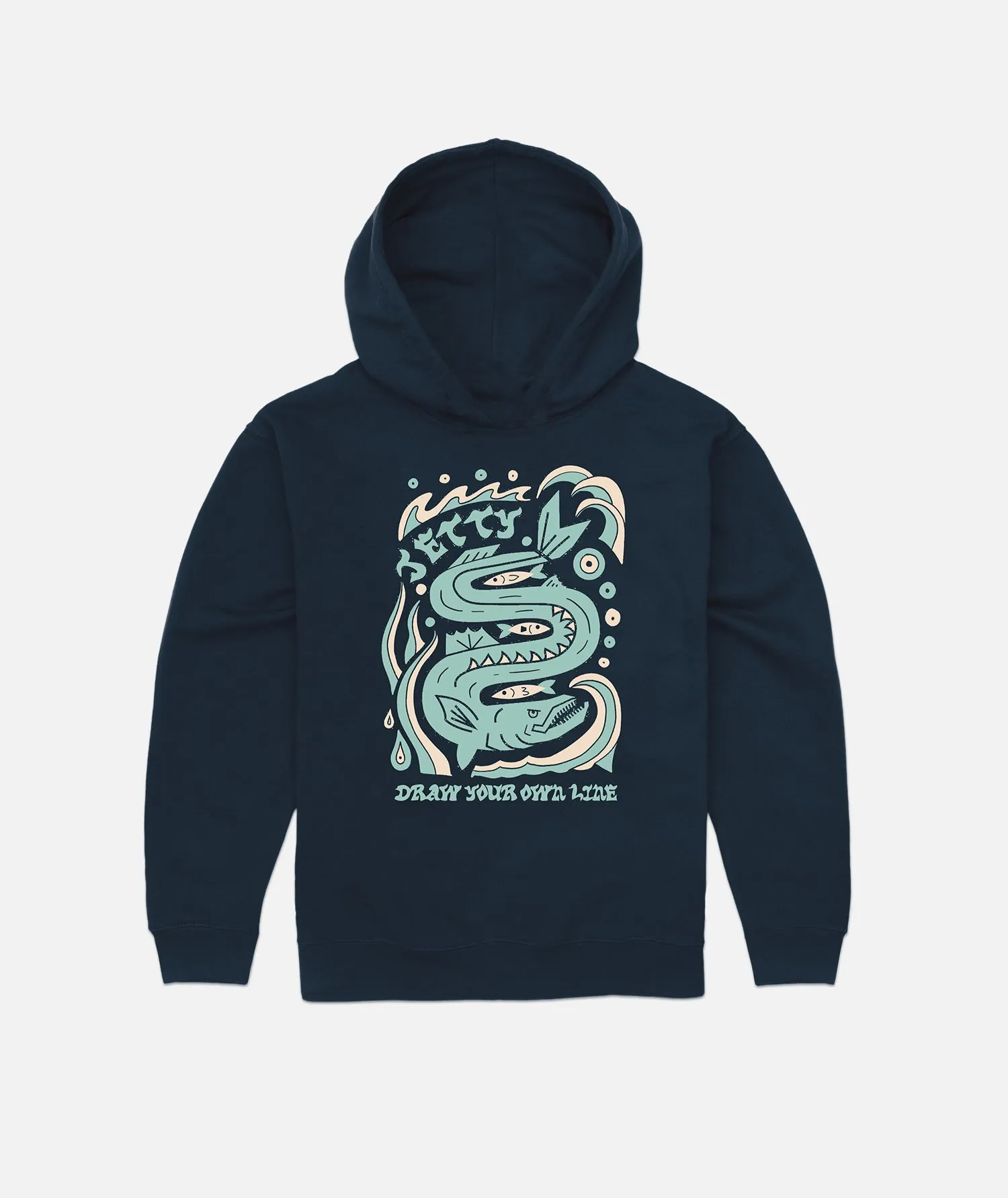 Tot Fangtooth Hoodie - Navy