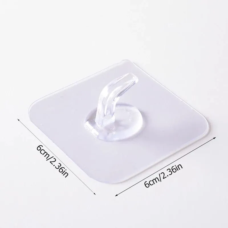 Transparent Wall Hanger, Punch-free Invisible Wall Hook, Strong Adhesive Seamless Wall Hooks