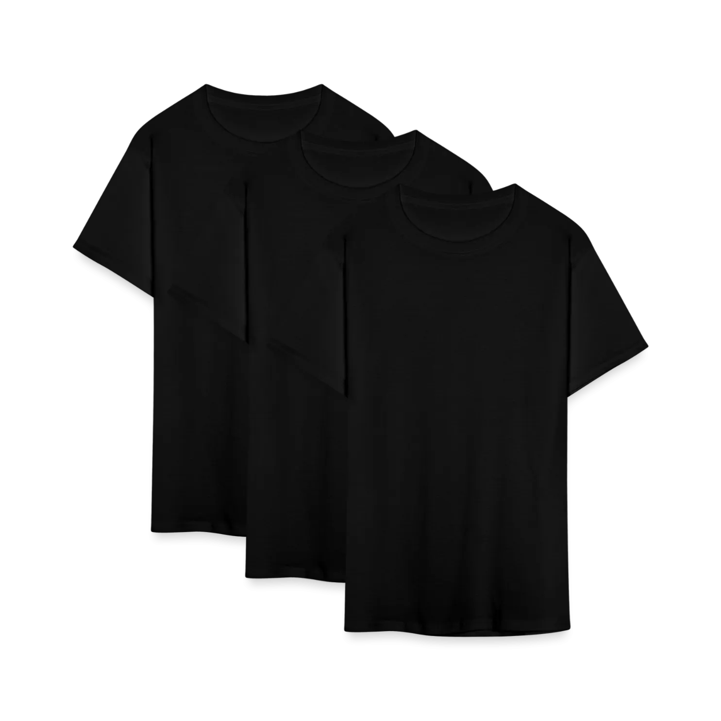 Ultra Soft Slim Fit Tee 3-Pack: Black