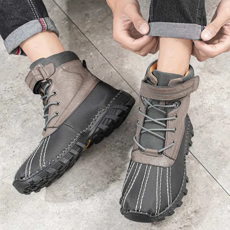 Winter Fleece Lace-up Snow Boots For Men & Women Waterproof And Anti-slip Outdoor Work Boot