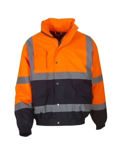 Yoko Hi Vis 2 Tone Bomber Jacket Waterproof -HVP218